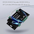 Miniatyrbild 3 av 5: Sp201e Dmx512 Ws2812b Ws2811 Dmx Till Spi-styrenhet Dekoder, stödjer Flera Ics
