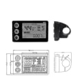 Miniatyrbillede 4 af 5: S866 Elektrisk Cykel Lcd Display 24v 36v 48v E-cykel Elektrisk Scooter Display Meter Kontrolpanel Med Vandtæt Stik