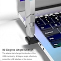 Pikkukuva 4 / 5: 4 kpl USB 3.0 -sovitin, pystysuora ylös- ja alaskulma, vaakasuora vasen ja oikea kulma, USB-uros - naaras