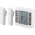 Miniatyrbild 1 av 5: Trådlös Digital Frystermometer Temperaturövervakningssensor Inomhus Utomhus Hörbart Larm LCD-skärm med 2 Fjärrkontroller