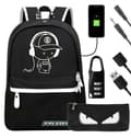 Kids Backpack 19L - School Backpack with Combination Lock and USB Port