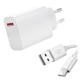 Miniatyrbilde 1 av 4: 33W hurtiglader + USB-C USB-kabel for Samsung Galaxy A13 4G SM-A135F 6,6\" - Hvit