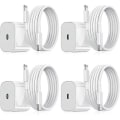 Pikkukuva 1 / 3: iPhone-laturi - Pikalaturi - Adapteri + Kaapel 20W USB-C Valkoinen 4-pakkaus iPhone