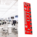 Miniatyrbilde 4 av 5: 8-kanals IR-infrarød sporingsensor modul barriere linjesporingssensor modul