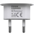 Pikkukuva 3 / 3: iPhone-laturi - Pikalaturi - Adapteri + Kaapel 20W USB-C Valkoinen 4-pakkaus iPhone