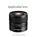 Miniatyrbillede 2 af 5: HB-112 Bajonet Objektiv Hætte Kronblad Objektiv Skygge til Z DX 12-28mm F3.5-5.6 PZ VR Objektiv på Z30 Z50 ZFC Z5 Z7 Z6 II Z8 Z9