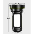 Miniatyrbillede 2 af 5: Genopladelig, multifunktionel og superlys stærk lommelygte til udendørs - 10W, rækkevidde 100-200m, 1 stk