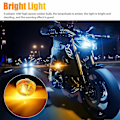 Miniatyrbilde 4 av 5: 4 stk motorsykkel blinklys gult lys LED-indikator for