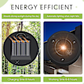 Miniatyrbillede 5 af 5: 6 stk. solcellelamper udskiftning top 7 lumen solcelle lanterne dele LED solpanel lanterne låg lys