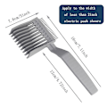 Miniatyrbilde 5 av 5: En profesjonell buet posisjoneringskam for hårklipp, en gradienter-designet hårklippskam med ergonomisk design, en kam for barbering hjemme