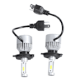 Pikkukuva 1 / 5: 2 x S2 H4 72W 8000LM LED-ajovalot, auton lähi- ja kaukovalot, 6000K valkoinen
