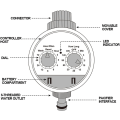 Miniatyrbilde 3 av 5: automatisk vanningstimer, hagevanningstimer,