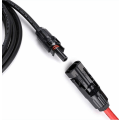 Miniatyrbillede 4 af 5: 2 x PV forlængerkabler, pv1 - f 6,0mm², 4M/kabel, mc4 stik IP67, 14awg (sort + rød),