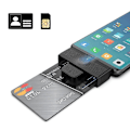 Miniatyrbild 4 av 5: Svart CR318 Smart Card-läsare för bankkort SIM ID Cloner Connector Adapter USB2.0 Standard för och