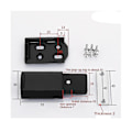 Miniatyrbilde 2 av 5: Heavy Duty Push Open Cabinet Hardware 8-Piece Magnetic Push Locks and Door Latch Locks -SJL