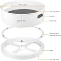 Miniatyrbild 2 av 5: Lazy Susan Swivel Spice Rack, Vit (Liten)