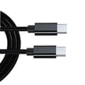 2-pack USB-C Cable 1 meter - Fast Charging Data Transfer Black