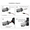 Miniatyrbilde 2 av 5: Dynamisk LED-sidemarkør blinklys indikator for Si Jazz
