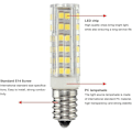 Miniatyrbilde 3 av 5: E14 LED-pærer, Pære til kjøkkenhette, Maispære, Pakke med 4 E14 LED-pærer, E14 LED-pære Kald Hvit, E14 5W LED Maispære