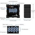 Miniatyrbillede 5 af 5: 4*90 Graders Inclinometer IP54 Magnetisk LCD Digital Tilt Box Præcisionsvinkelmåler 4.1stk