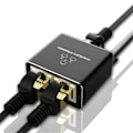 Miniatyrbillede 1 af 5: Ethernet Splitter 1 til 2 Udgang Højhastighed 1000Mbps RJ45 Splitter Adapter til Cat5/5E/6/7/8 Kabel R