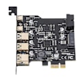 Pikkukuva 1 / 5: PCIe-laajennuskortti, 5 porttia, PCIe - USB 3.2 -kortti, 2 USB Type C -porttia, helppo asennus, 20 Gbps, 3 USB Type A -porttia