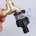 Miniatyrbillede 1 af 4: Universal Quick Connect Swivel Hose Adapter Kit - Slitstark plast, let at installere, egnet til bilvask og havevanding (1 stk)