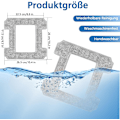 Miniatyrbillede 5 af 5: 6 stk. rengøringspuder til Ecovacs Winbot W1 / W1 Pro / W2 / W2 Omni vinduesrobotter, vinduesrobot, vaskbar mikrofiber rengøringsklud