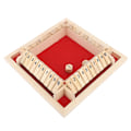 Miniatyrbillede 3 af 5: 4-sidet Shut The Box terningespil i træ til børn og voksne - Læringsspil i matematik