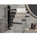 Miniatyrbillede 2 af 5: Punchfri håndklædeholder til badeværelset, multifunktionel håndklædeholder - sort, 36*30cm, 5 stænger, 1 stk.