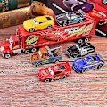 Miniatyrbild 1 av 5: 7 st Lightning Mcqueen Jackson Storm Mack Uncle Truck Diecast Metal Bilmodell