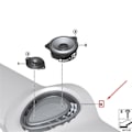 Miniatyrbild 3 av 5: Högtalargaller för instrumentbräda 64229262803 för F55 F56 F57 F60 Ljudhögtalargaller Biltillbehör