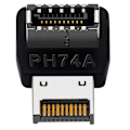 Miniatyrbillede 2 af 5: Computer Motherboard Type-E USB 3.1 Type-E Interface 90 Graders Styre Albuer Front Type-C Installeret Adapter(PH74A)