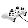 Miniatyrbillede 2 af 3: Hvid kablet ekspertcontroller kompatibel med Wii/WiiU