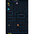 Pikkukuva 4 / 4: 3D linssimainen juliste - Pac-Man - Labyrintti - Valmis ripustettavaksi - Ei tarvita laseja - Nörttikulttuuri svart färg