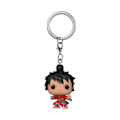 Miniatyrbillede 4 af 4: Funko Pocket Pop! Nøglevedhæng: One Piece - Luffy i kimono - FUNKO - Multifarvet/Grå Flerfarvet