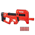 Pikkukuva 1 / 5: Nerf Fortnite Compact SMG, Motorisoitu Dart Blaster, Ultra Red Coating, Sisäinen 8 Dart Magazine, Sisältää 8 Darts röd och svart