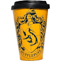 Miniatyrbillede 2 af 2: Mug de Voyage Harry Potter Fier Poufsouffle 400ml - HALF MOON BAY - Sort Gul og sort Porcelæn Keramik Stentøj gult och svart