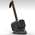 Miniatyrbillede 3 af 3: Buste sparegris - SEMIC - Mjölnir - 28 cm - Blandet - Voksen Färg