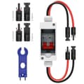 Solar Panel Disconnect Switch, 32A DC 1000V Switch Box PV Disconnect Switch with IP65 Waterproof B