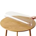 5 Sizes Clear Pvc Tablecloth Protector Round Pvc Tablecloth 2.0mm Thick Desk Pad Waterproof Vinyl Table Cover-Perfet 80cm