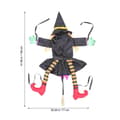 Miniatyrbilde 2 av 5: Hengende heksedekorasjon for Halloween-tre utendørs polyester assorterte farger