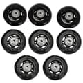 8-pack Inline Skate Wheels, Indoor/Outdoor Roller Skate Wheels, Replacement Wheels with Bearings 64mm