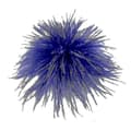 Dekorativ fjäderbrosch - premium strutsfjäder material Kungsblå Royal Blue