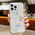 För iPhone 14 Pro Fräscht Litet Blommigt Mobilskal Dropplim Skyddande Fodral