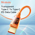 Miniatyrbild 2 av 7: McDodo CA-2112 USB-C till USB-C kabel, PD, QC4.0, 100W, 5A, 1.8m