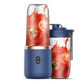 Bärbar smoothie-mixer, 400ml, blå