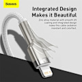 Miniatyrbild 8 av 11: Baseus Cafule USB-C till Lightning datakabel, PD, 20W, 2m, vit