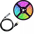 Miniatyrbild 1 av 6: Smart RGB LED-slinga med justerbar ljusstyrka, 6W, 4m