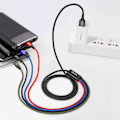 Miniatyrbild 4 av 11: Baseus 4-i-1 multiladdare, USB-C/Lightning/MicroUSB, 3.5A, 1.2m